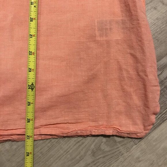 Tommy Hilfiger Boyfriend Fit Boho Long Sleeve Blouse sz XL 3 Button V neck - Picture 8 of 8